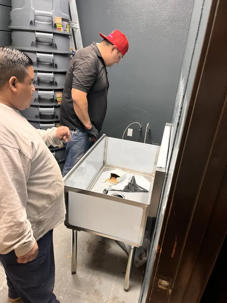 Commercial plumbing and sink installation in Hanford